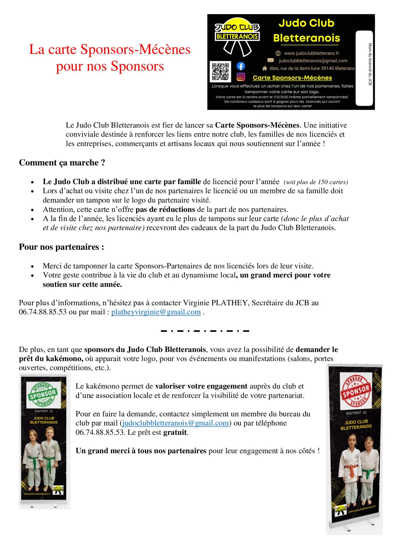 La carte sponsors sponsors